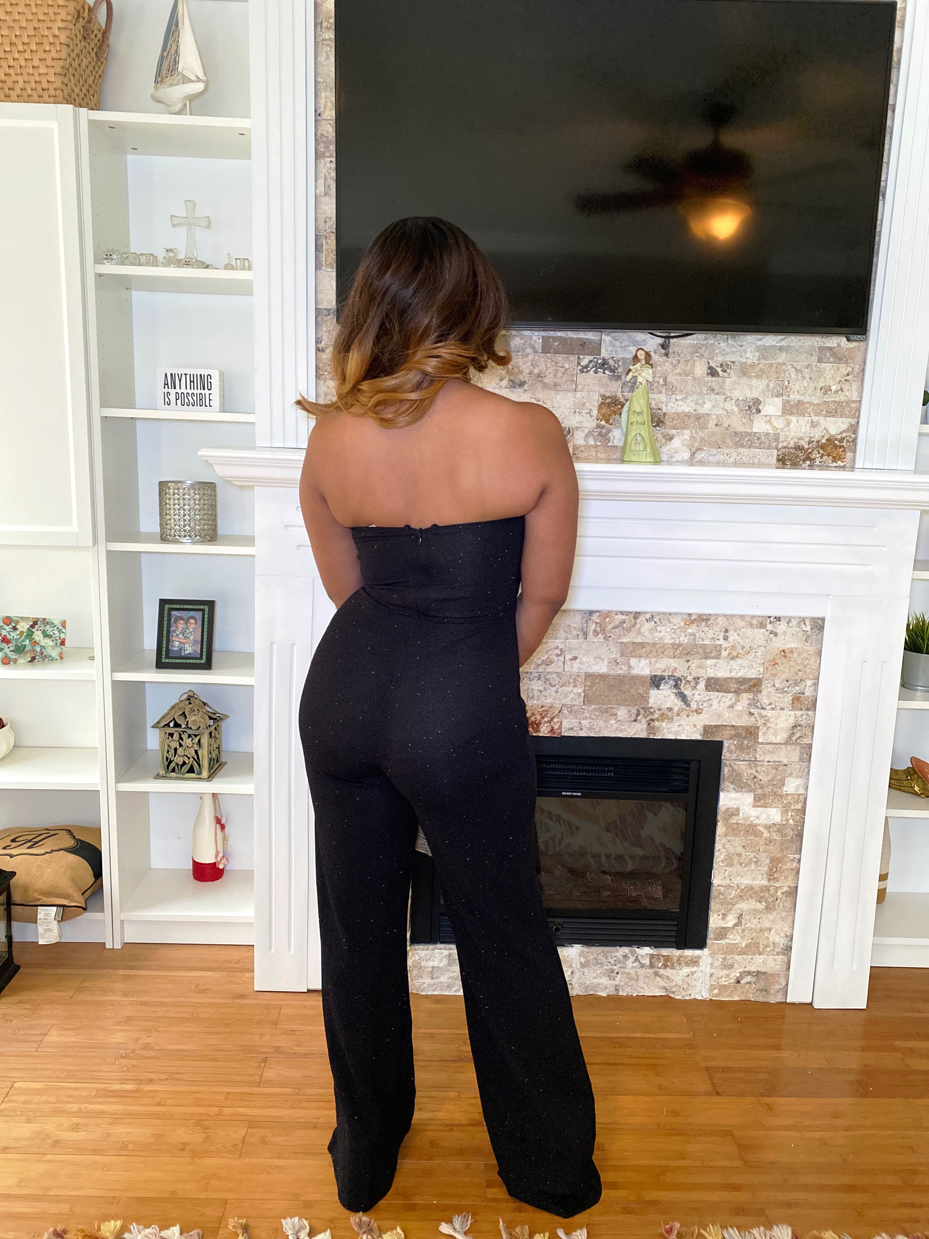 Glittered tube Jumpsuit