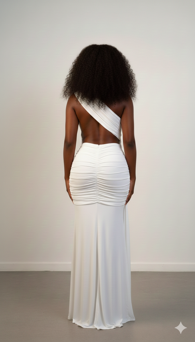 The Solara Drape- White