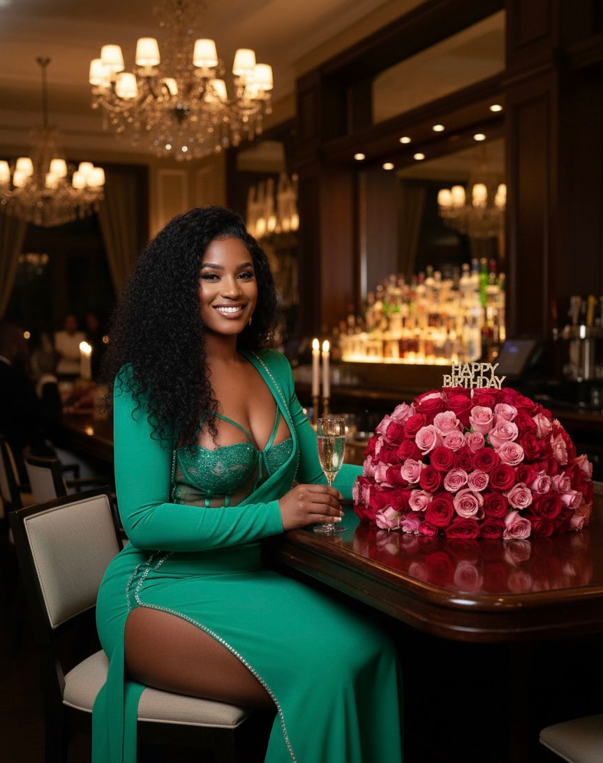 The Kelly Green Gala Statement Maxi