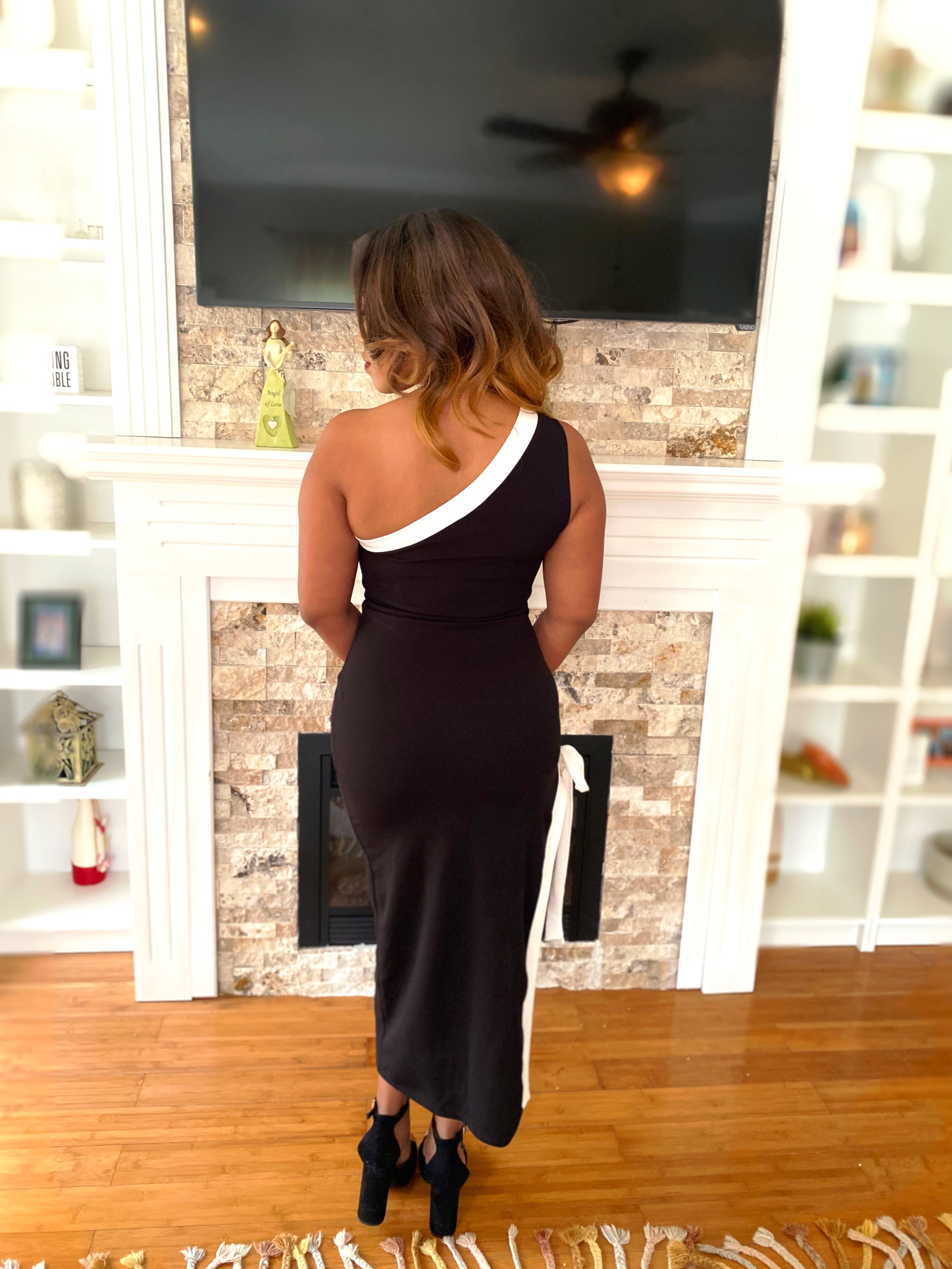 Black cocktail dress