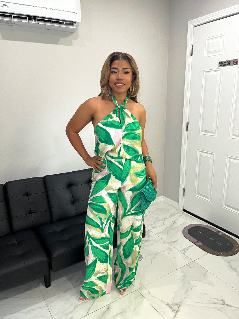 Simone Halter Neck Pants set