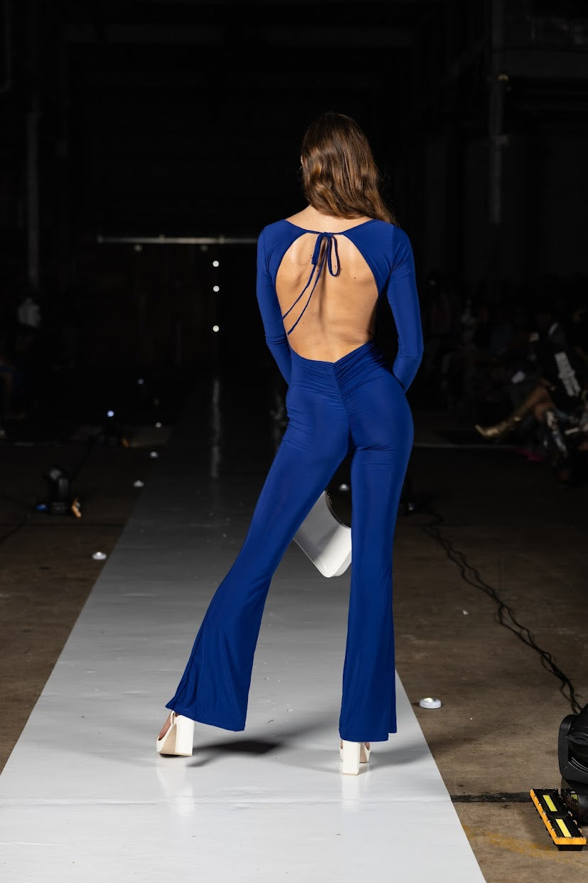 Royal Ruched jumpsuit