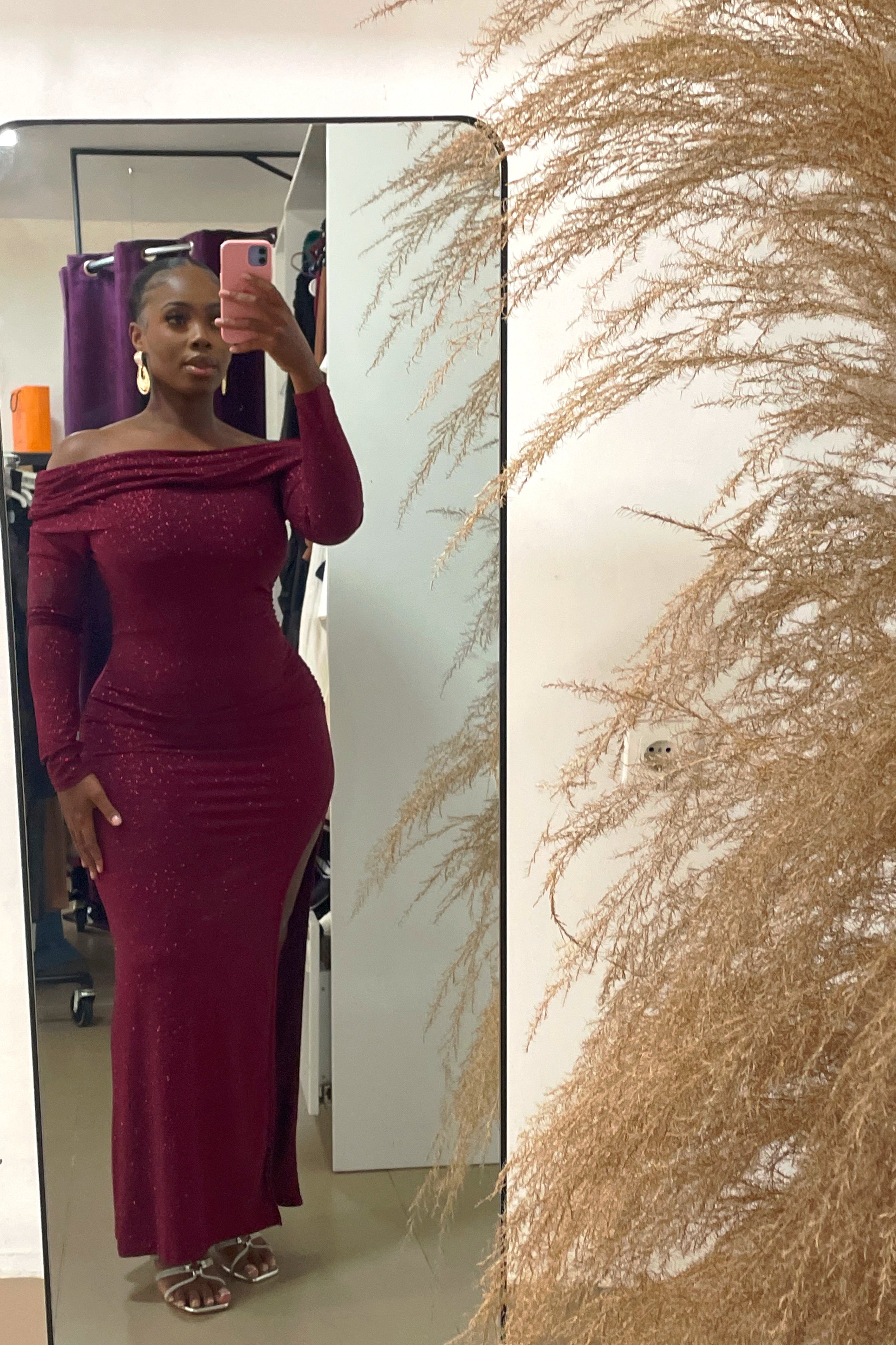 Midnight Glamour Shimmer Gown