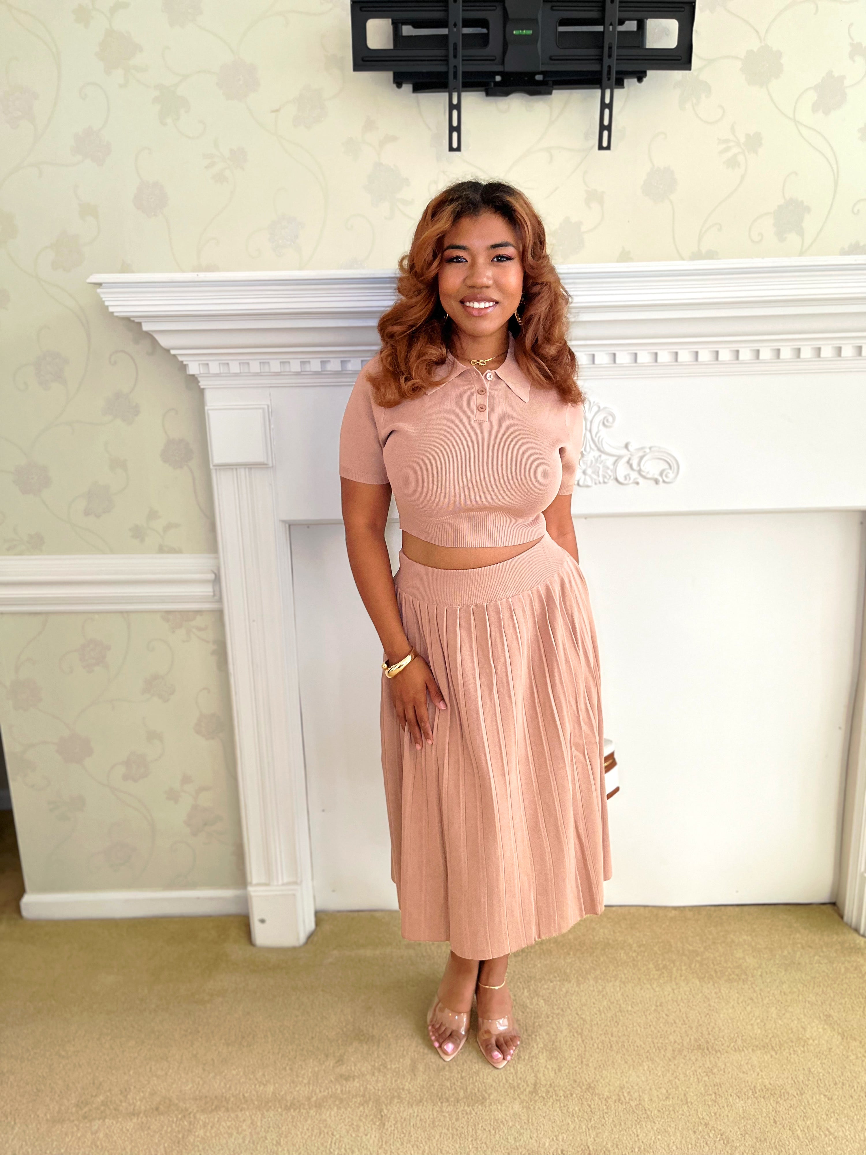 The Brunch Polo set- Khaki