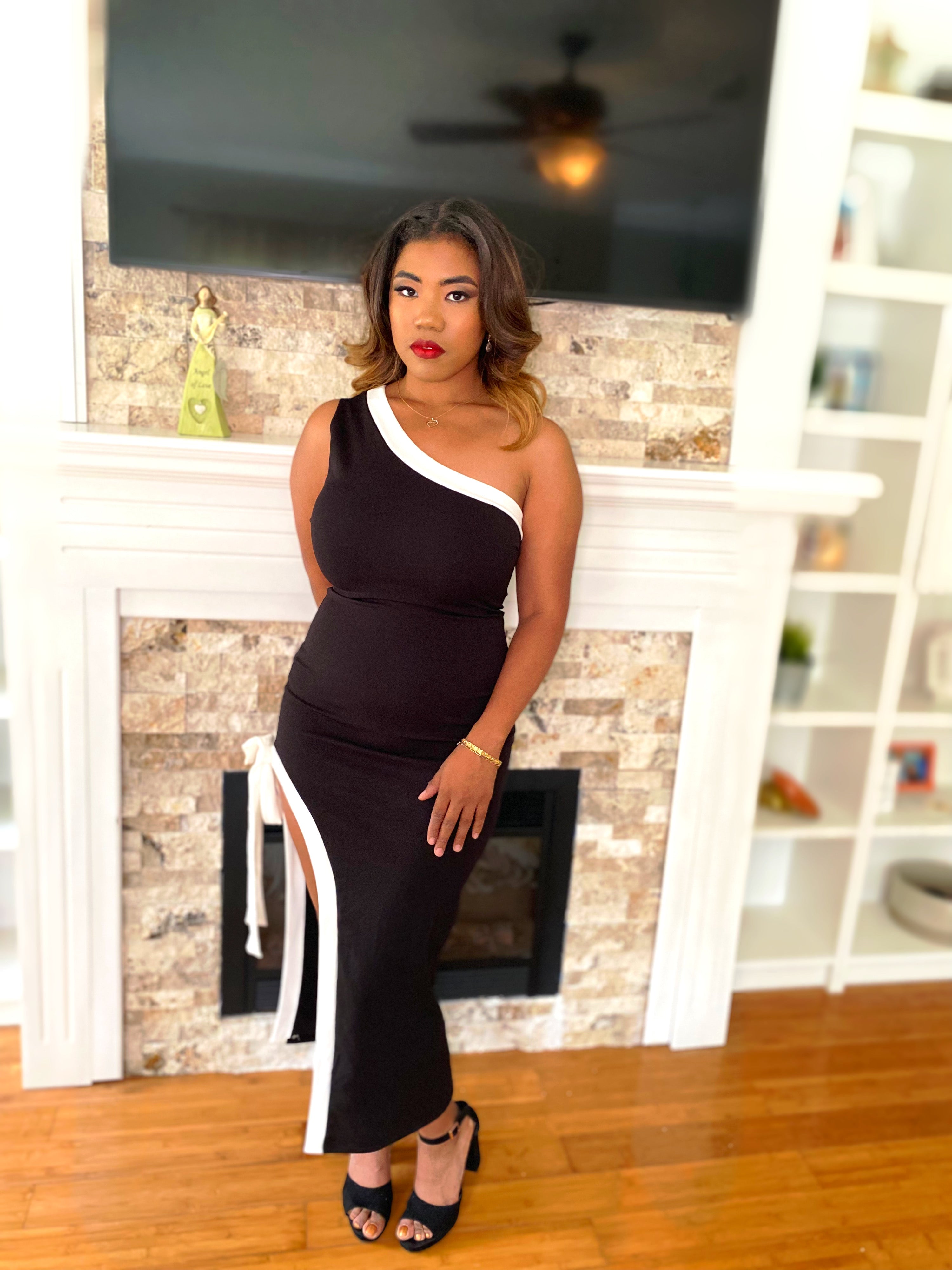 Black cocktail dress