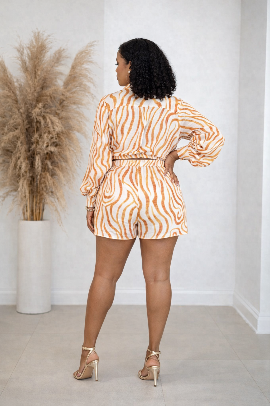 Luxe Stripes Short set
