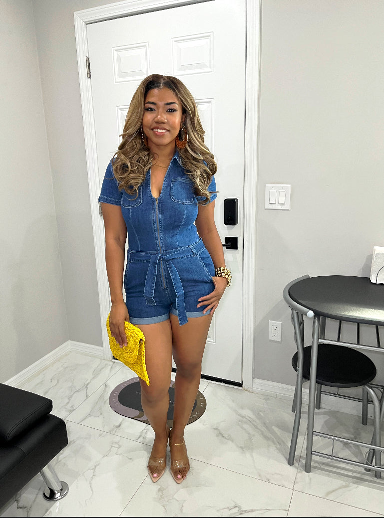 Denim dreaming romper