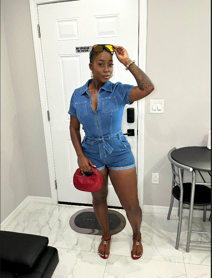 Denim dreaming romper