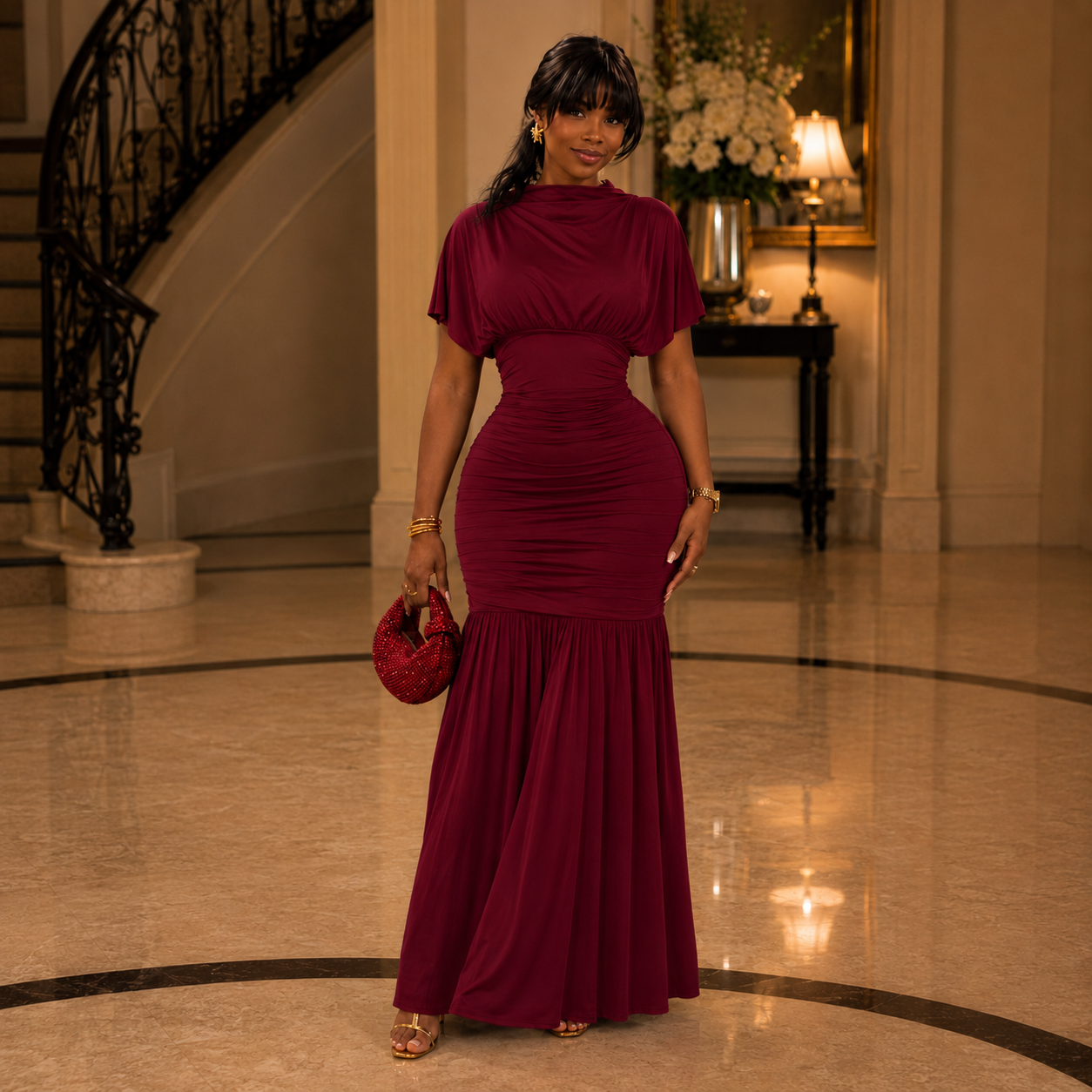 The Bordeaux Muse Gown
