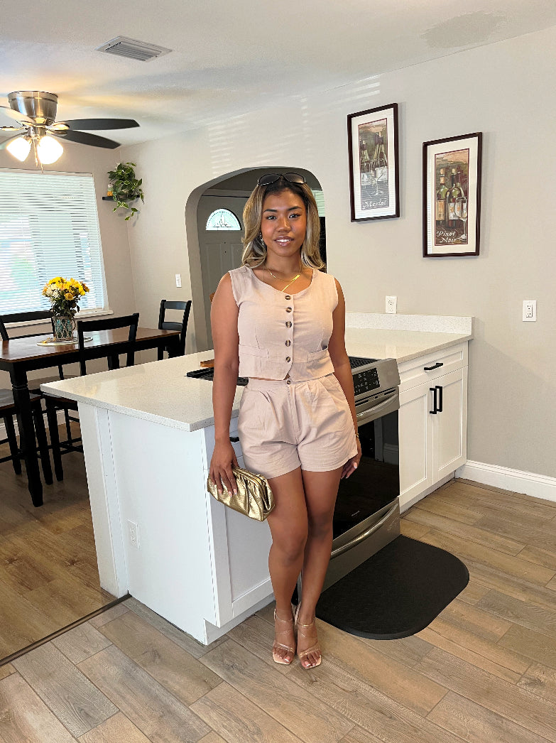 Amber short set