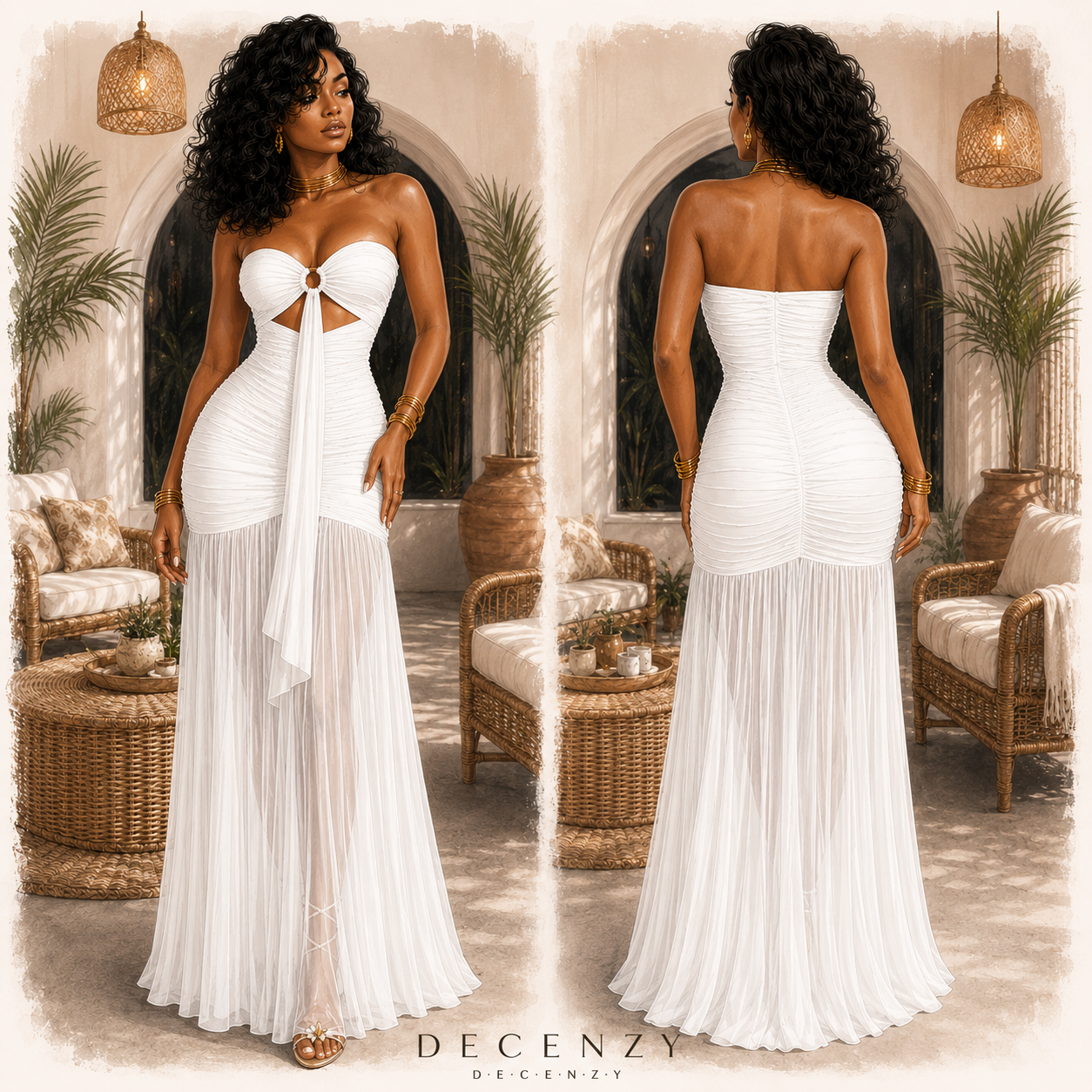 Évora Drape Gown