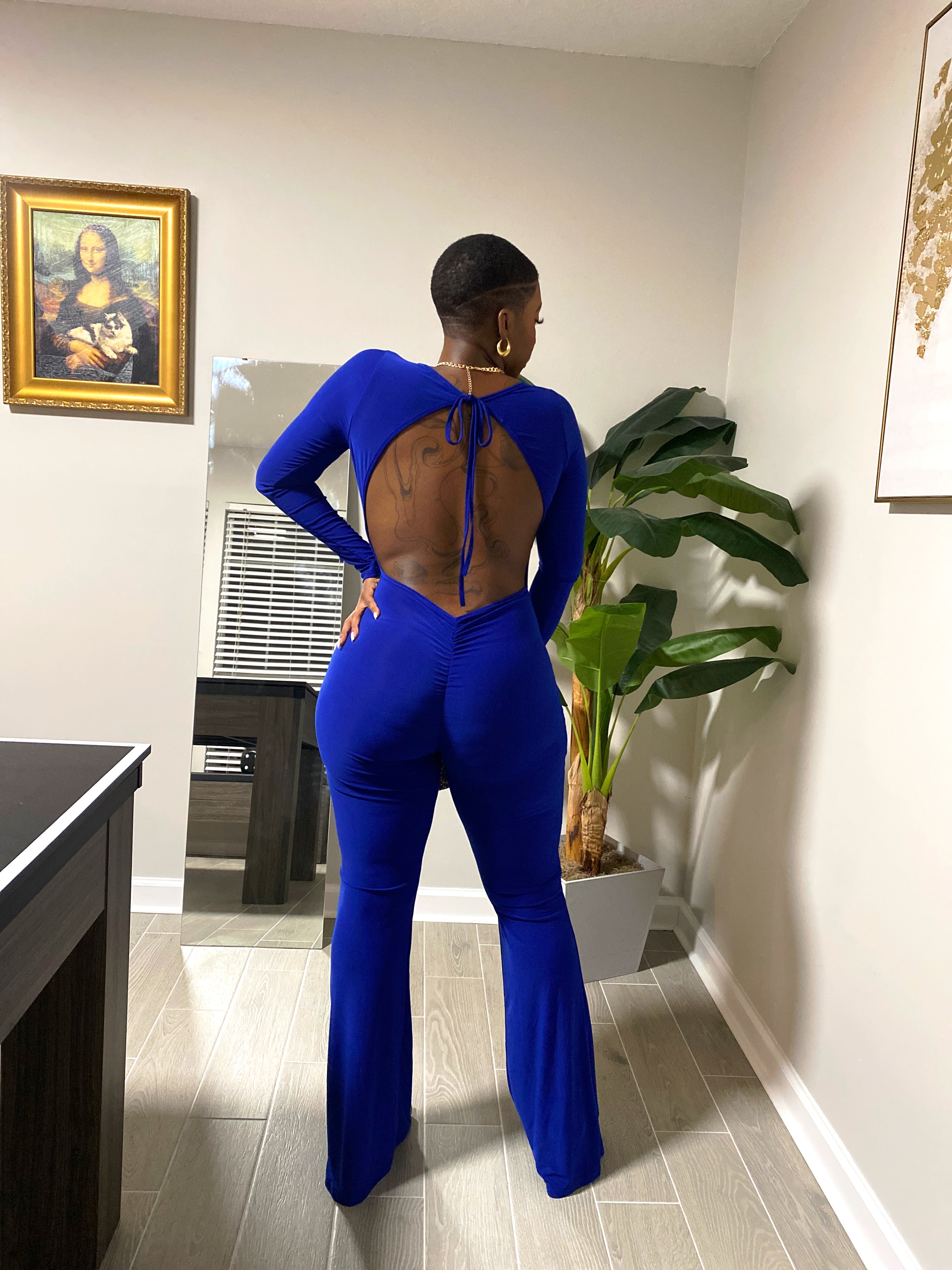Royal Ruched jumpsuit