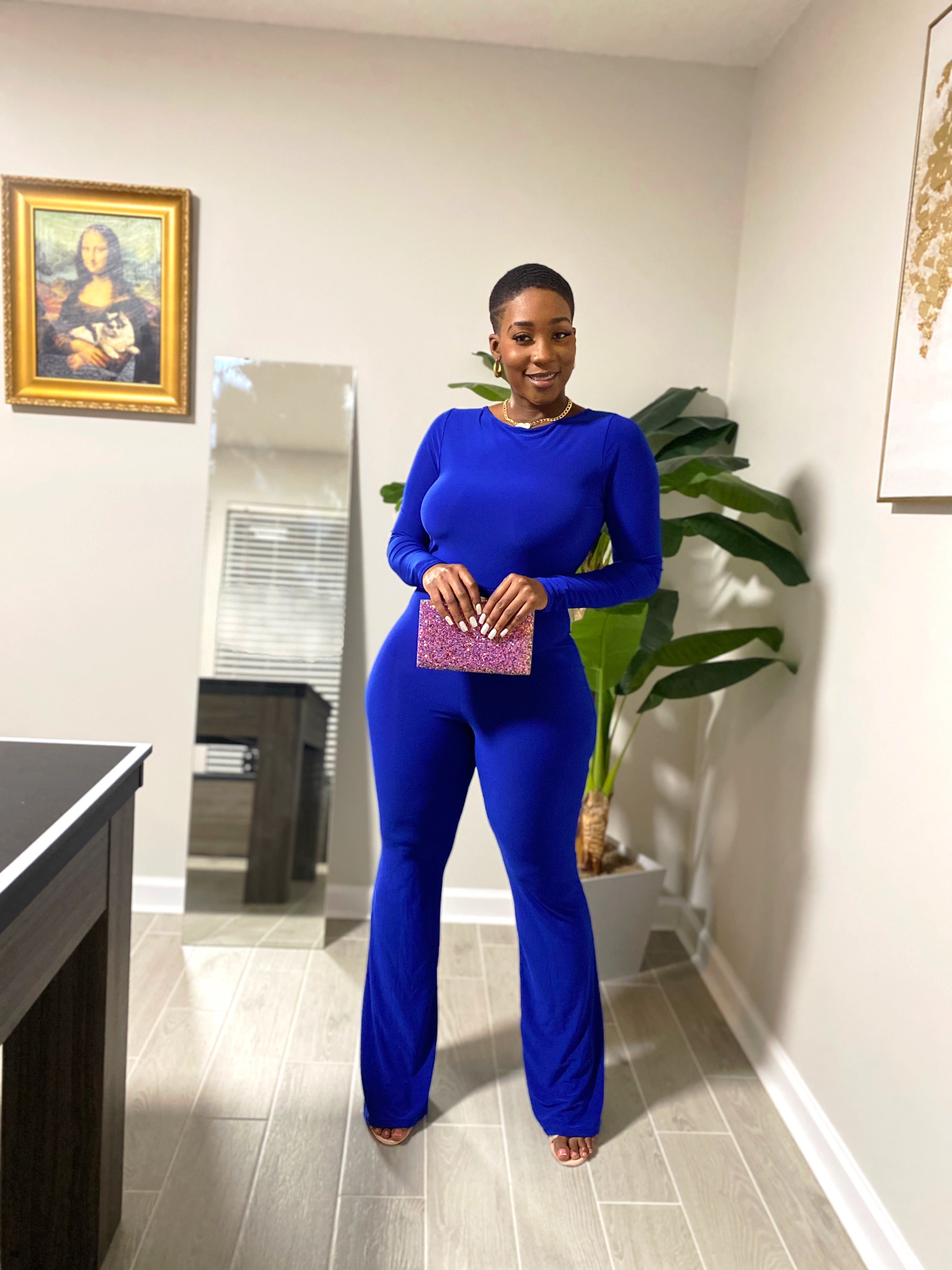 Royal Ruched jumpsuit