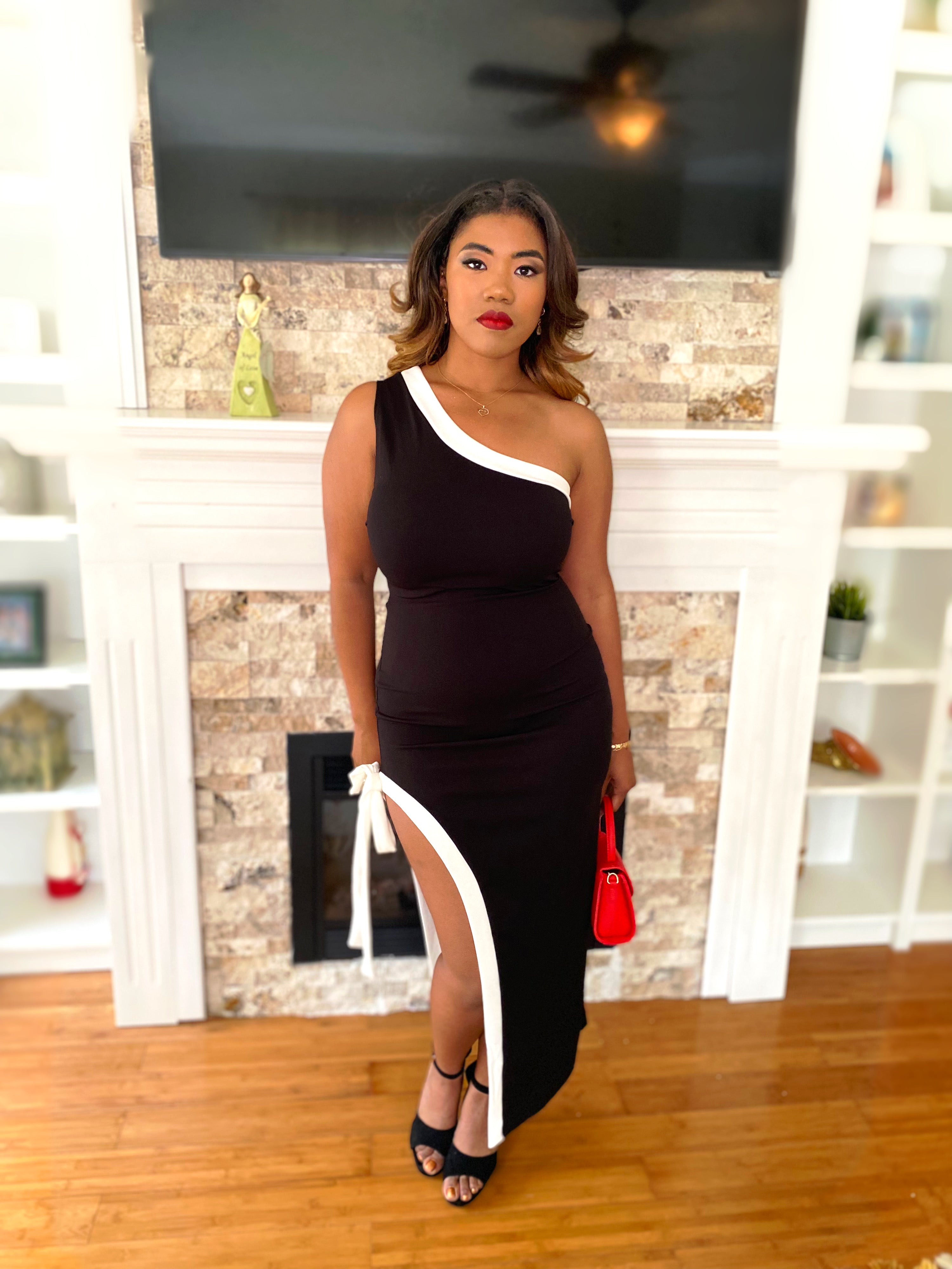 Black cocktail dress