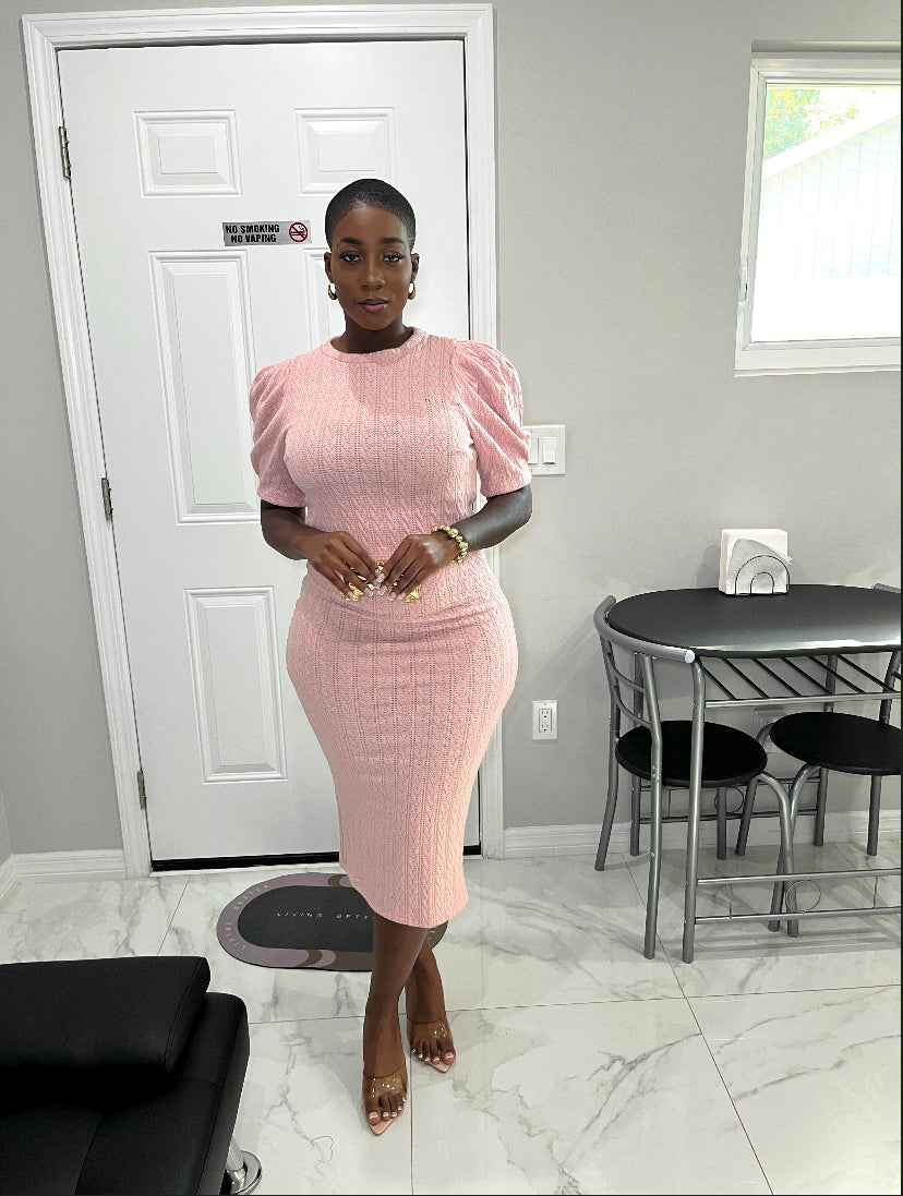 Elegance Knit Set- Blush