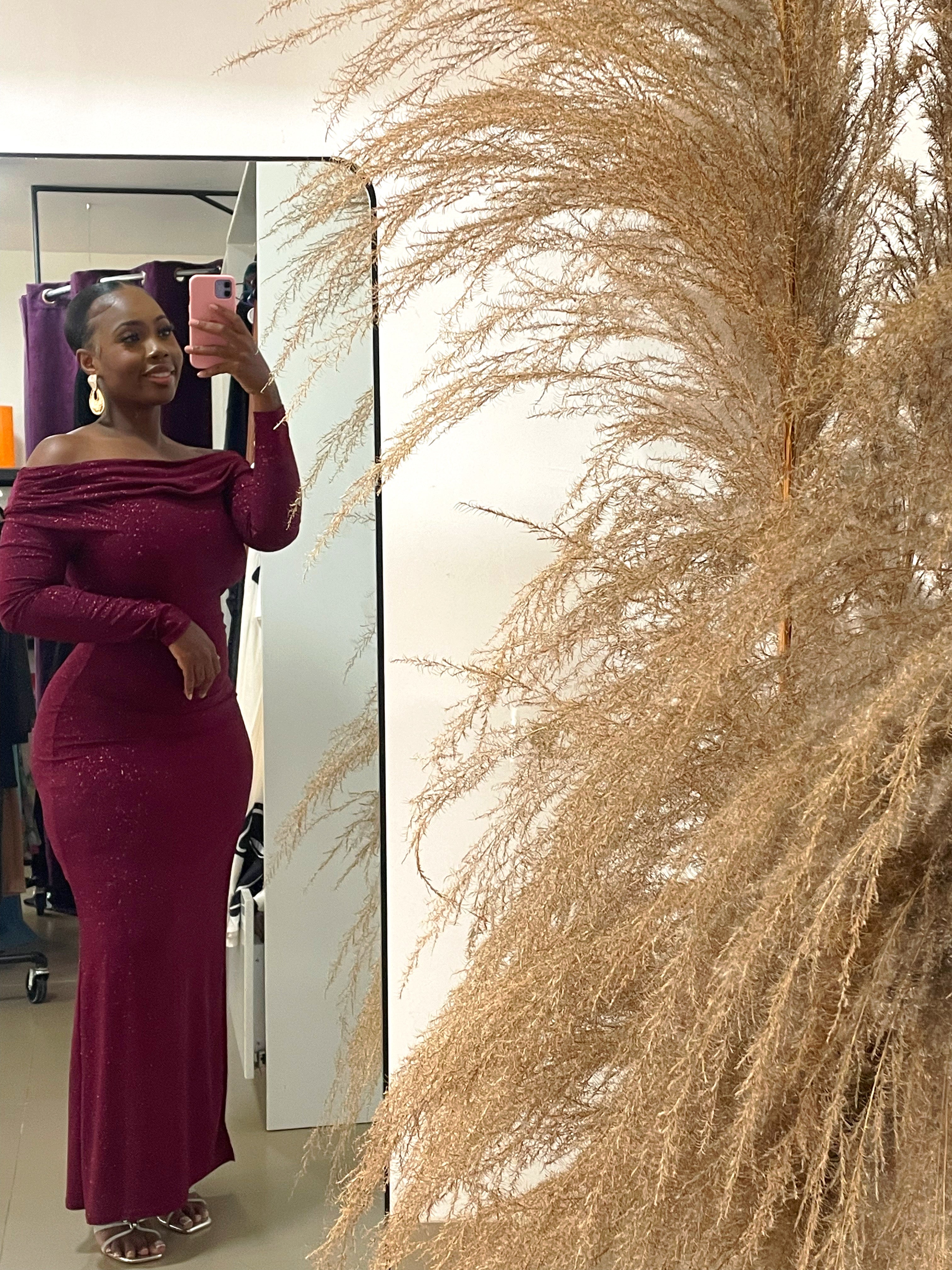 Midnight Glamour Shimmer Gown