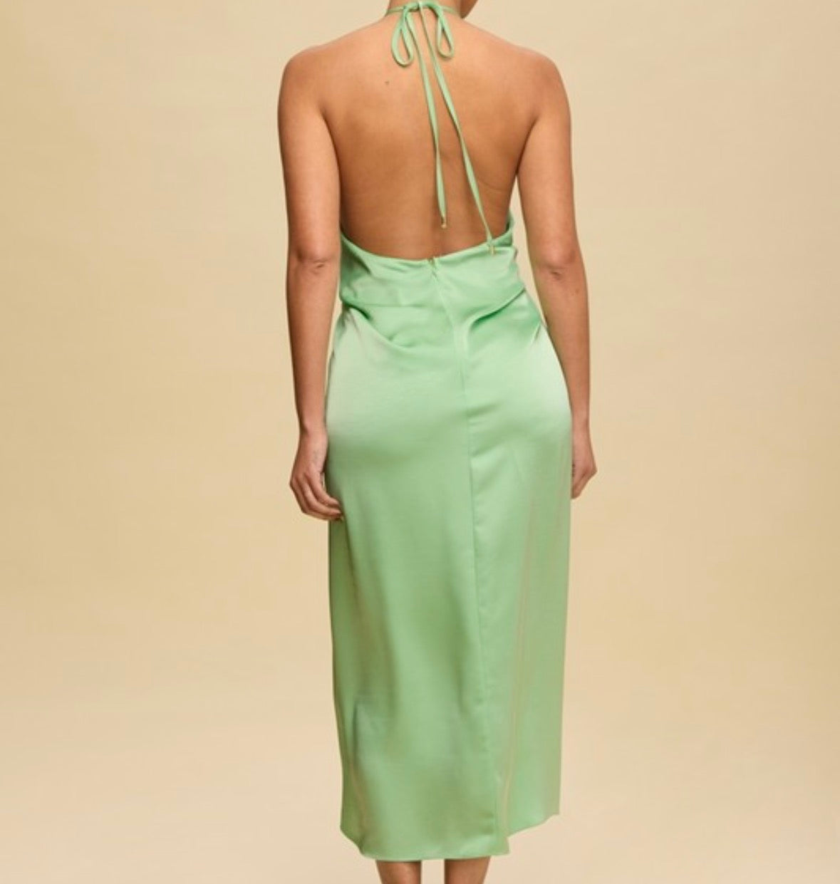 Mint Serenade Halter Dress