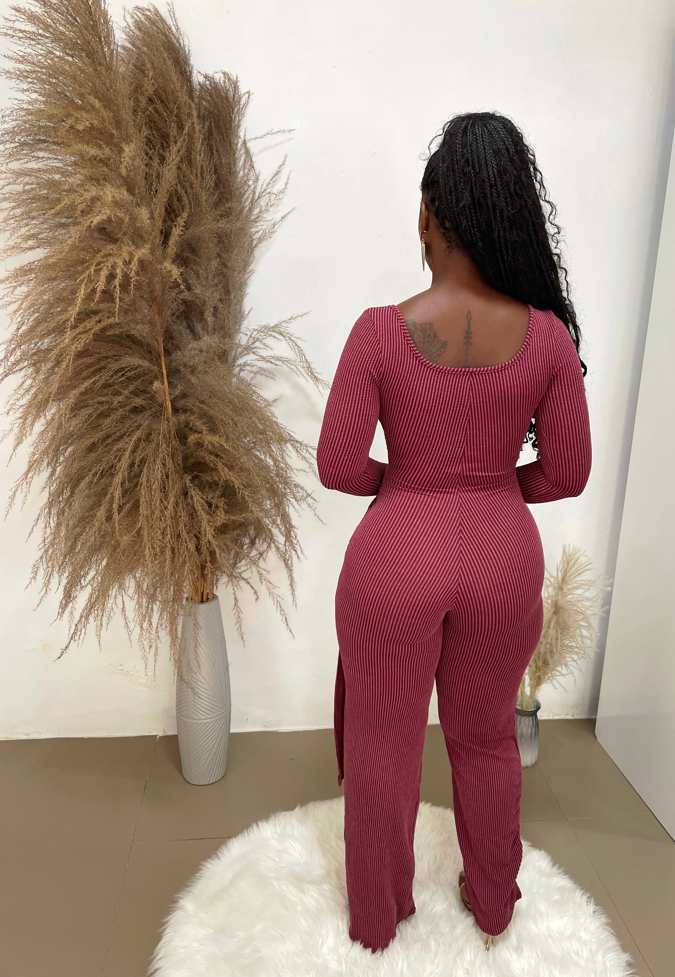 Ruby ribbed jumpsuit